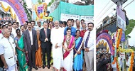 Installation of solar street lights at Kalasa Town